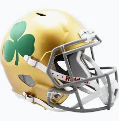 Riddell Helmet One Size / gold All Ages Notre Dame Irish Shamrock Alternate Speed Full Size Replica Helmet-Unisex
