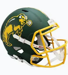 Riddell Helmet One Size / Green All Ages NDSU Bison Harvest Speed Full Size Replica Helmet-Unisex
