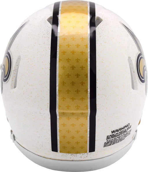 Riddell, Inc. Novelty NFL SPEED Riddell New Orleans Saints 2025 On-Field Alternate Mini Speed Helmet - Unisex