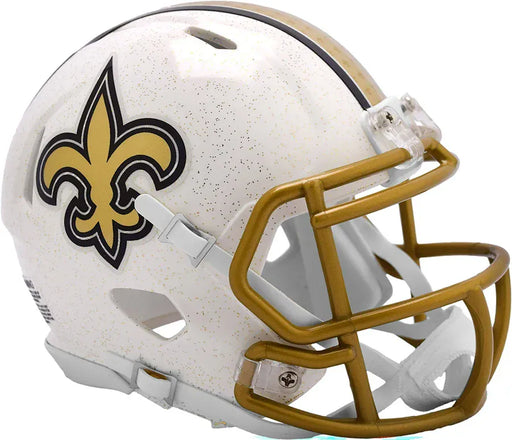 Riddell, Inc. Novelty NFL SPEED Riddell New Orleans Saints 2025 On-Field Alternate Mini Speed Helmet - Unisex