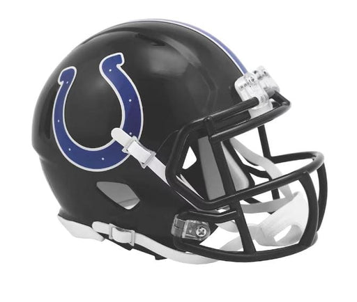 Indianapolis Colts Riddell Indiana Nights Black 2023 Alternate Speed Mini Helmet