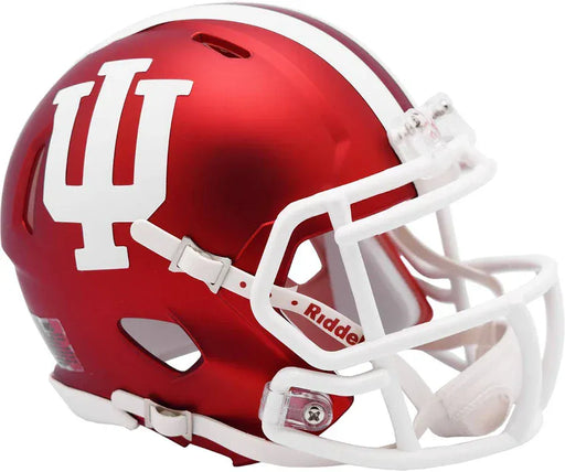 Riddell Mini Helmet Crimson / One Size All Ages Indiana Hoosiers Riddell Crimson Speed Mini Helmet - Unisex