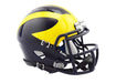 Michigan Wolverines Riddell Matte Navy Speed Mini Helmet