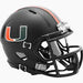 Riddell Mini Helmet One Size / Black Miami Hurricanes Black Alternate Speed Mini Helmet