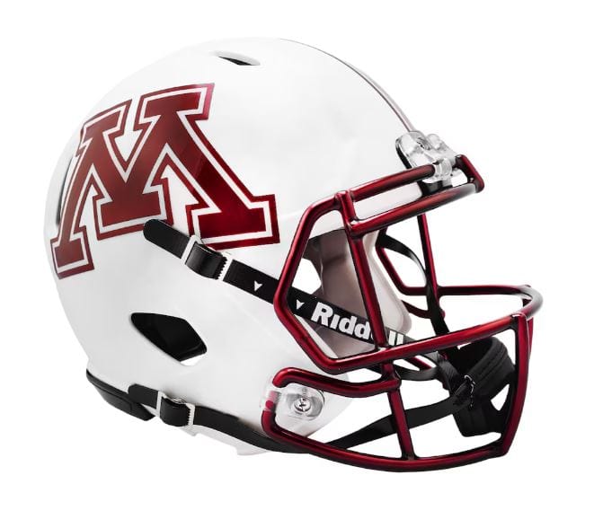 Minnesota Golden Gophers Riddell White Alternate Speed Mini Helmet