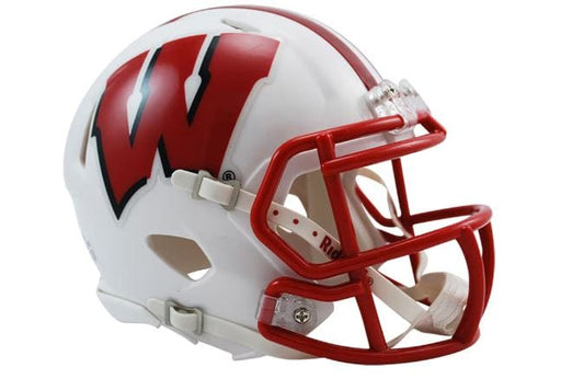 Wisconsin Badgers Riddell White Speed Mini Helmet