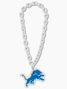 BIG CHAIN TEAM LOGO NECKLACE - LIONS
