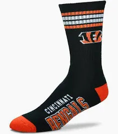 4 STRIPE DEUCE SOCK - BENGALS