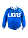 Starter Jacket Adult Detroit Lions Starter Blue Heavy Full-Snap Satin Jacket - Men's