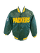 Starter Jacket Adult Green Bay Packers Starter Green Heavy Full-Snap Satin Jacket - Men's