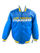 Starter Jacket Adult Los Angeles Chargers Starter Blue Heavy Full-Snap Satin Jacket - Men's