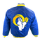 Starter Jacket Adult Los Angeles Rams Starter Blue Heavy Full-Snap Satin Jacket - Men's