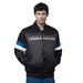 Starter Jacket Adult Minnesota Timberwolves Starter Black Triple Option Varsity Satin Jacket - Men's