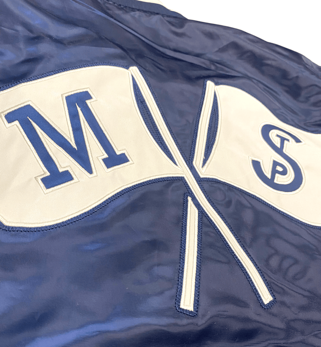 Adult Minnesota Twins Starter Navy Varsity Lightweight Satin Jacket - Men's