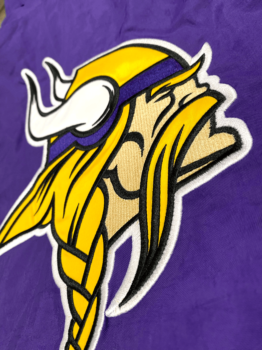 Adult Minnesota Vikings Starter Purple Line Up Pullover Jacket - Men's