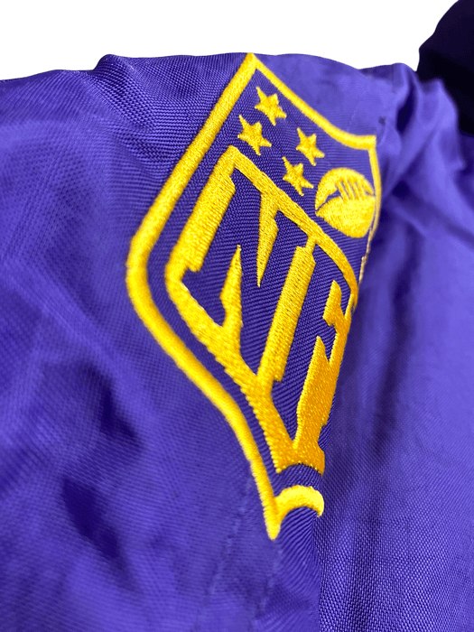 Adult Minnesota Vikings Starter Purple Line Up Pullover Jacket - Men's
