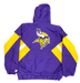 Adult Minnesota Vikings Starter Purple Line Up Pullover Jacket - Men's