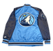 Starter Jacket Minnesota Timberwolves Starter Blue Varsity Lightweight Satin Jacket - Men's