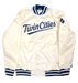 Starter Jacket Minnesota Twins Starter Cream Varsity Lightweight Satin Jacket - Men's