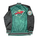Starter Jacket Minnesota Wild Starter Green Varsity Lightweight Satin Jacket - Men's