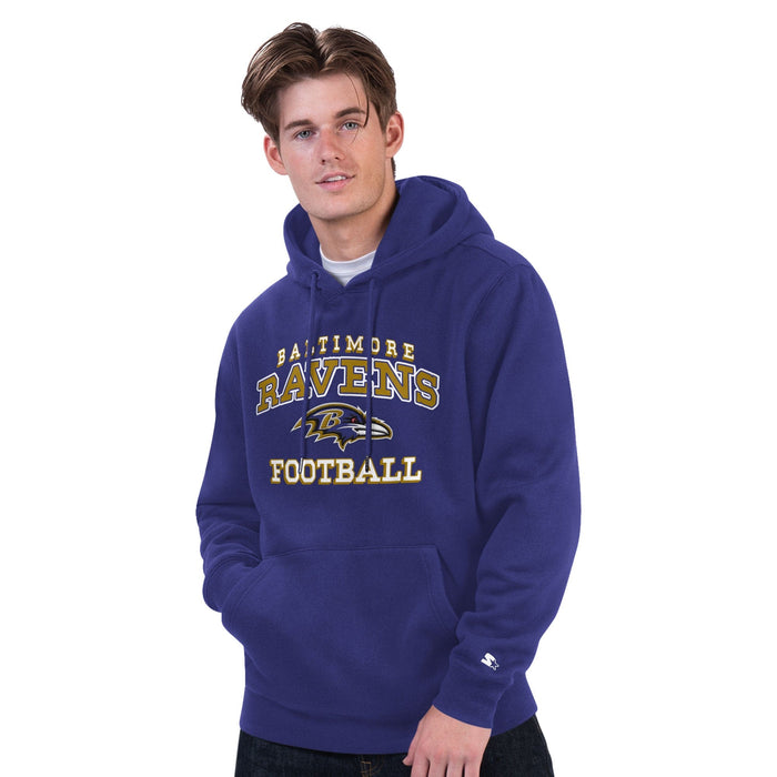 Starter Sweatshirts Adult Baltimore Ravens '47 Purple 2025 Starter Hooded Sweatshirt - Men's