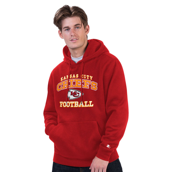 Starter Sweatshirts Adult Kansas City Chiefs '47 Red 2025 Starter Hooded Sweatshirt - Men's