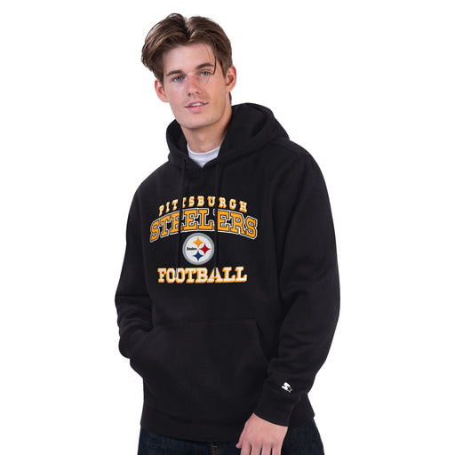Starter Sweatshirts Adult Pittsburgh Steelers '47 Black 2025 Starter Hooded Sweatshirt - Men's
