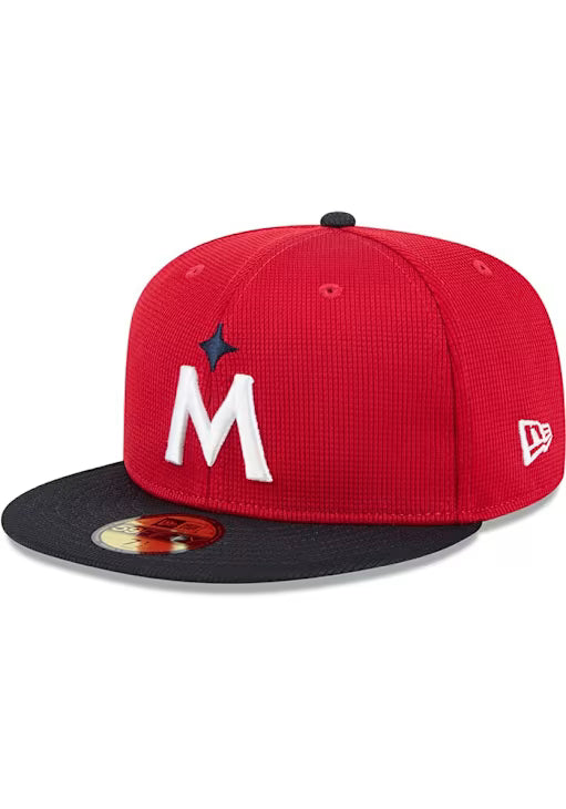 New Era Fitted Hat Adult Minnesota Twins New Era Red 2025 Spring Training 59FIFTY Fitted Hat - Men's