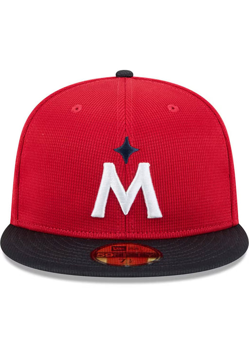 New Era Fitted Hat Adult Minnesota Twins New Era Red 2025 Spring Training 59FIFTY Fitted Hat - Men's