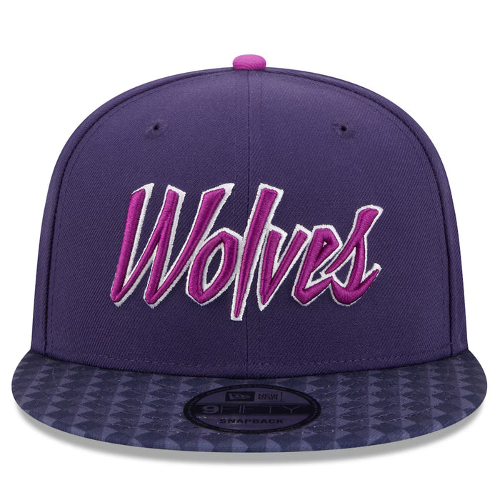 Adult Minnesota Timberwolves New Era Purple 2025-26 City Edition 9FIFTY Snapback Hat - Men's
