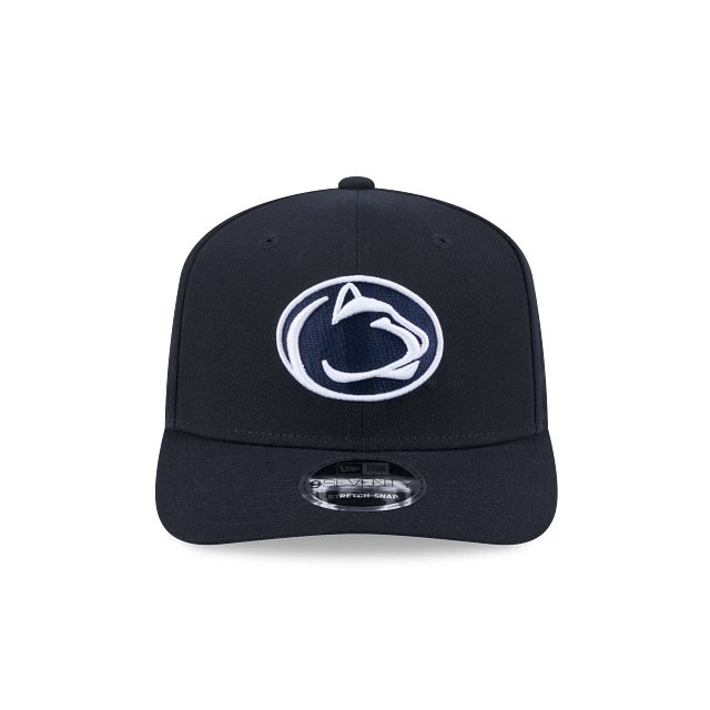 New Era Adjustable Hat OSFA / Navy Adult Penn State Nittany Lions New Era Navy Replica Team Logo 9SEVENTY Stretch-Snapback Hat - Men's