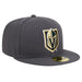 New Era Fitted Hat Adult Vegas Golden Knights New Era Gray 59FIFTY Fitted Hat - Men's