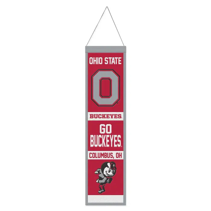 WinCraft Banners One Size / Red All Ages Ohio State Buckeyes WinCraft 8'' x 32'' Evolution Banner - Unisex