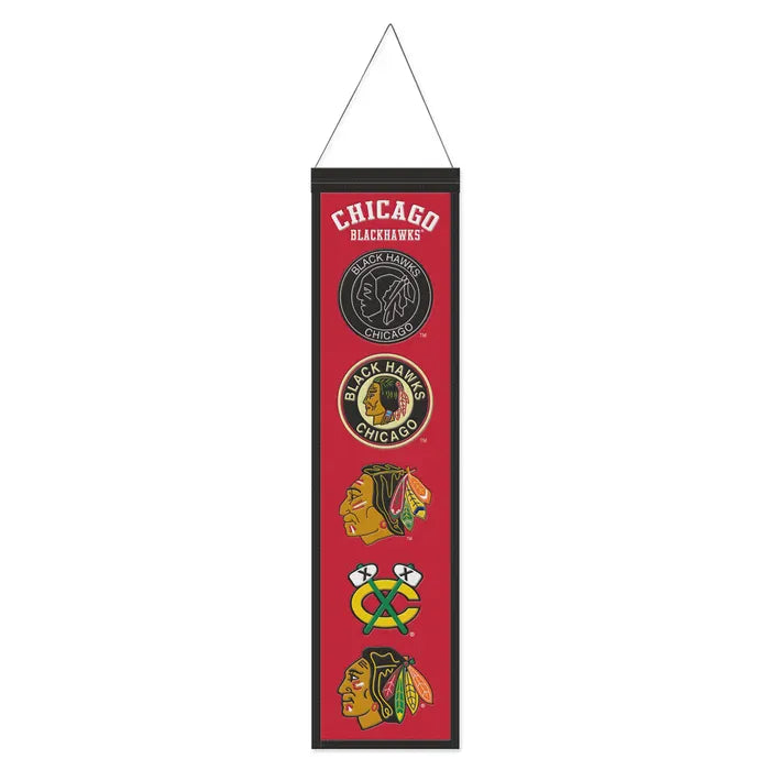 Wincraft, Inc. Novelty NHL Red All Ages Chicago Blackhawks WinCraft 8'' x 32'' Evolution Banner - Unisex