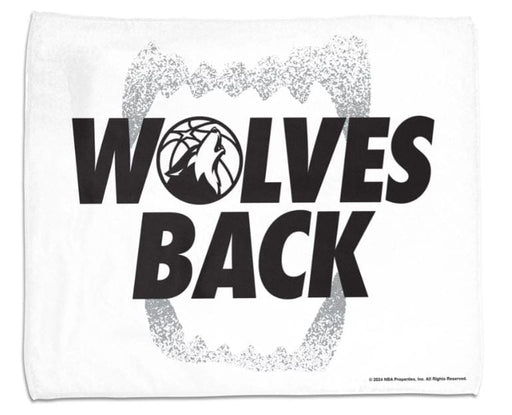 WinCraft Towel 11″ x 18″ / White Minnesota Timberwovles Wolves Back Playoff Rally Towel