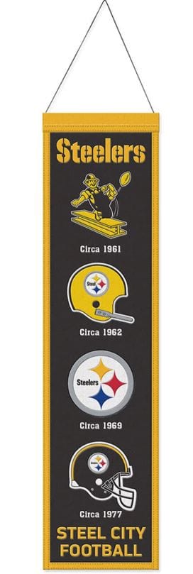 Winning Streak Sports Banners One Size / Black Pittsburgh Steelers WinCraft 8'' x 32'' Evolution Banner