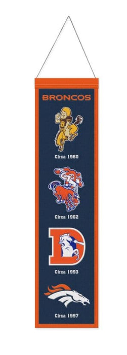 Winning Streak Sports Banners One Size / Brown Denver Broncos WinCraft 8'' x 32'' Evolution Banner
