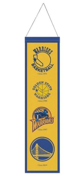 Winning Streak Sports Banners One Size / Gold Golden State Warriors WinCraft 8'' x 32'' Evolution Banner