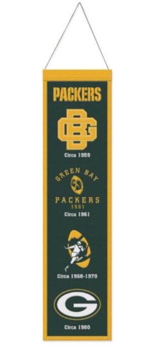 Winning Streak Sports Banners One Size / Green Green Bay Packers WinCraft 8'' x 32'' Evolution Banner