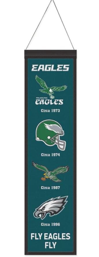 Winning Streak Sports Banners One Size / Green Philadelphia Eagles WinCraft 8'' x 32'' Evolution Banner