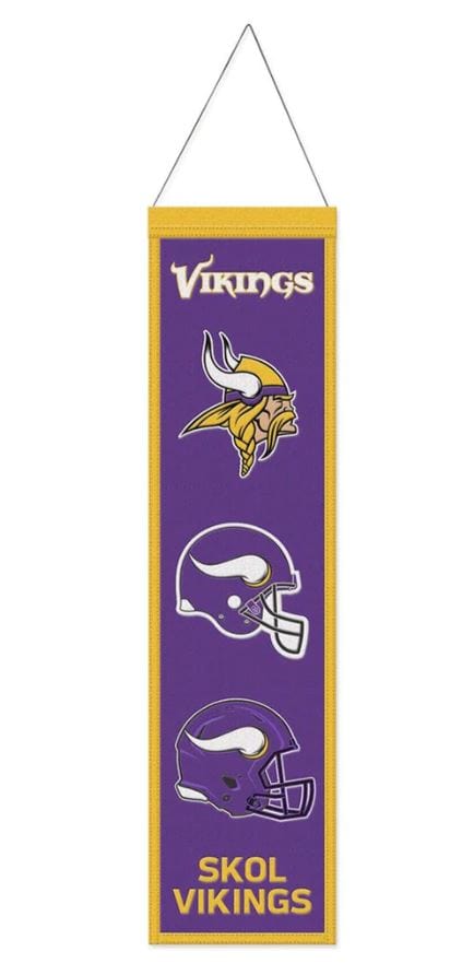 Winning Streak Sports Banners One Size / Purple Minnesota Vikings WinCraft 8'' x 32'' Evolution Banner