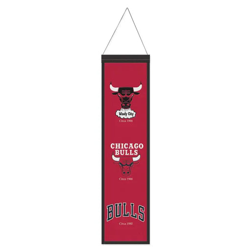Winning Streak Sports Banners One Size / Red All Ages Chicago Bulls WinCraft 8'' x 32'' Evolution Banner - Unisex