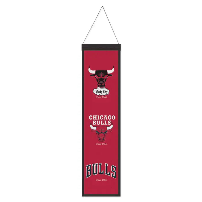 Winning Streak Sports Banners One Size / Red All Ages Chicago Bulls WinCraft 8'' x 32'' Evolution Banner - Unisex