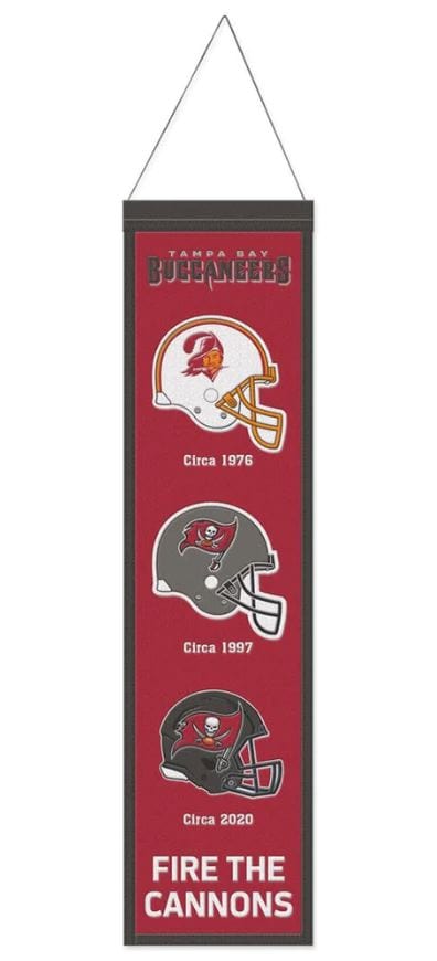 Winning Streak Sports Banners One Size / Red Tampa Bay Buccaneers WinCraft 8'' x 32'' Evolution Banner