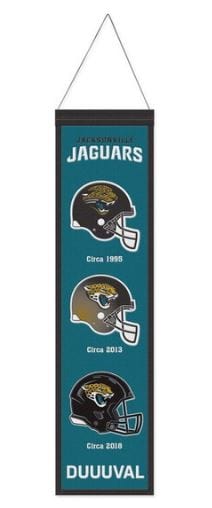 Winning Streak Sports Banners One Size / Teal Jacksonville Jaguars WinCraft 8'' x 32'' Evolution Banner