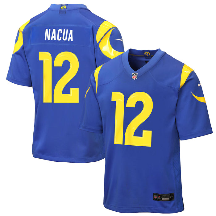 Youth Puka Nacua Nike Blue Rams Game Jersey