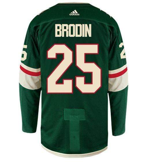 Adult Jonas Brodin Minnesota Wild adidas Green Authentic Player Jersey