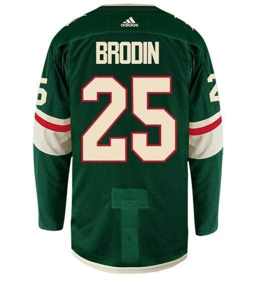 Jonas Brodin Minnesota Wild adidas Green Authentic Player Jersey