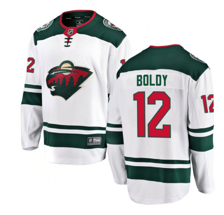 Adult Matt Boldy Minnesota Wild Fanatics Branded White Breakaway Playe