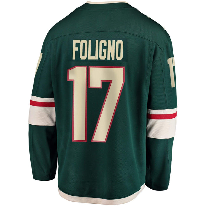 Marcus Foligno Minnesota Wild Fanatics Branded Green Breakaway Player Jersey - Men's